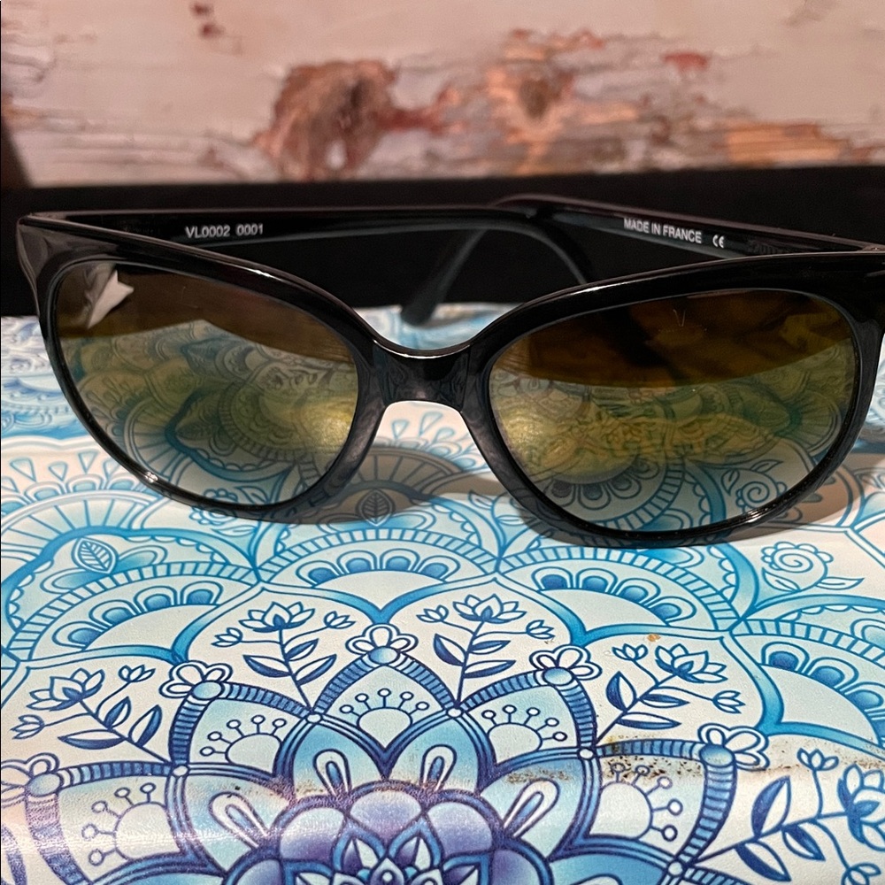 Vuarnet VL0002 OG Cat eyes. Black Sunglasses with Brown Mirrored Lenses. - Picture 2 of 9